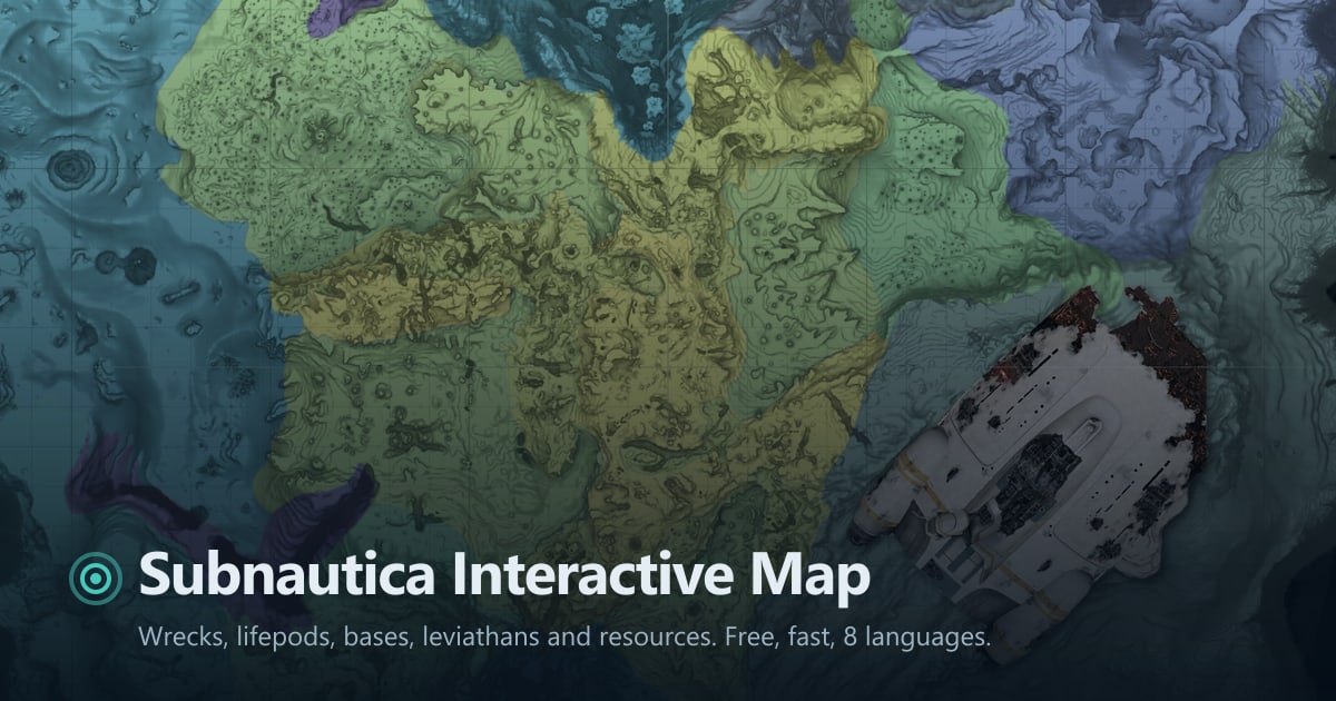 Interactive Mapping Maps Subnautica Interactive Map (Full Screen)